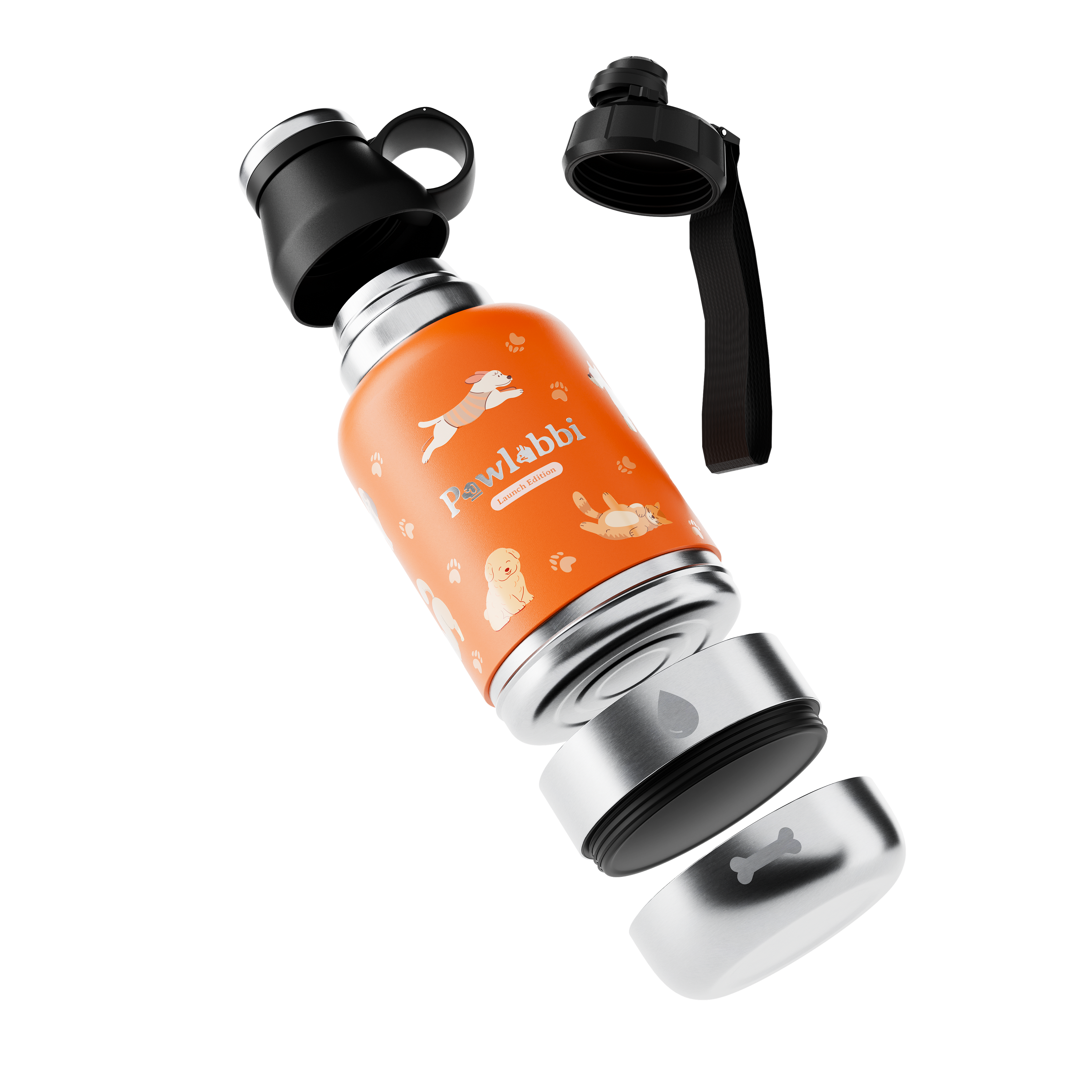 Pawbottle Thermo Trinkflasche für Haustiere Hunde & Katzen